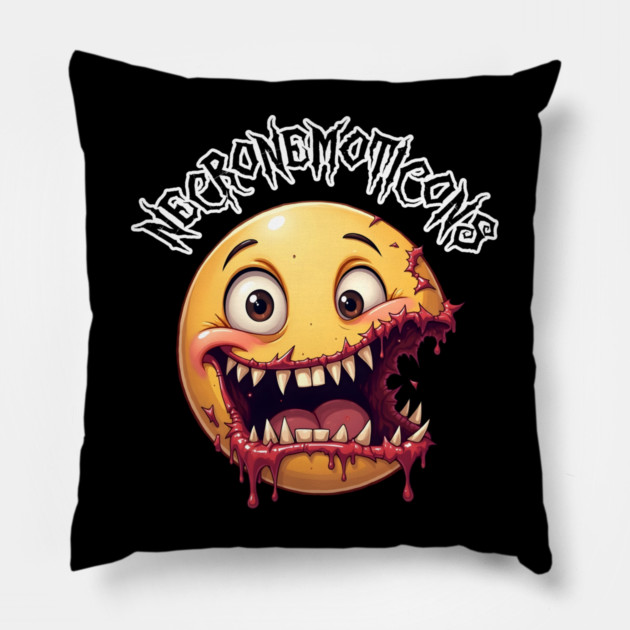 NecroNemoticons 85 Pillow by Grave Digs