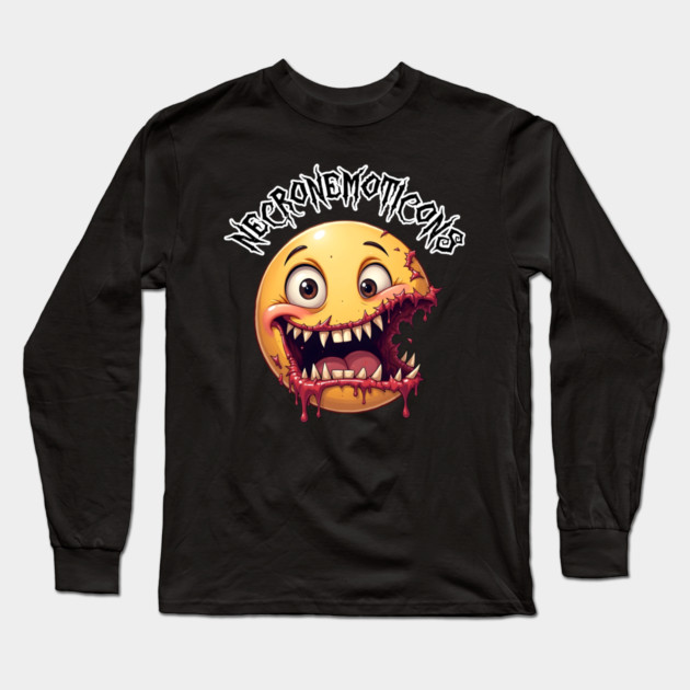 NecroNemoticons 85 Long Sleeve T-Shirt by Grave Digs