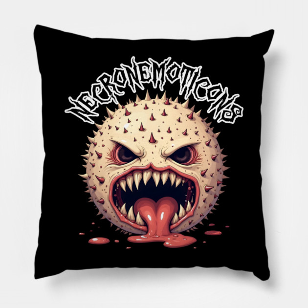 NecroNemoticons 89 Pillow by Grave Digs