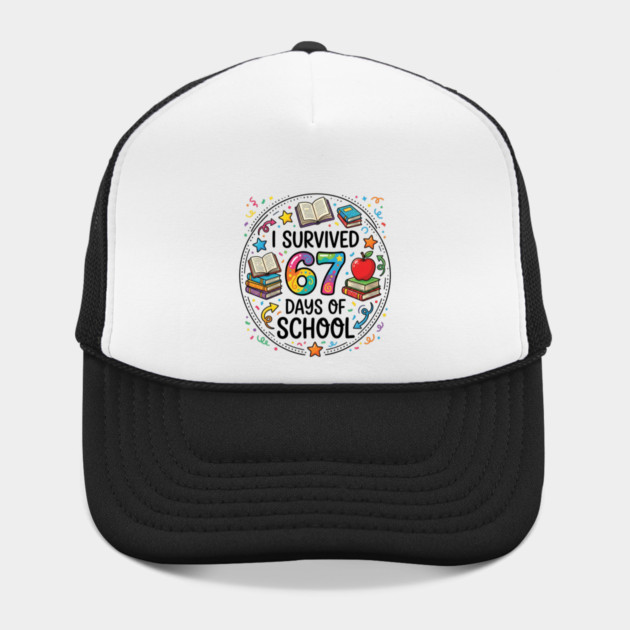 I Survived 67 Days of School - Colorful School Celebration by Creatifly Graphic Tees