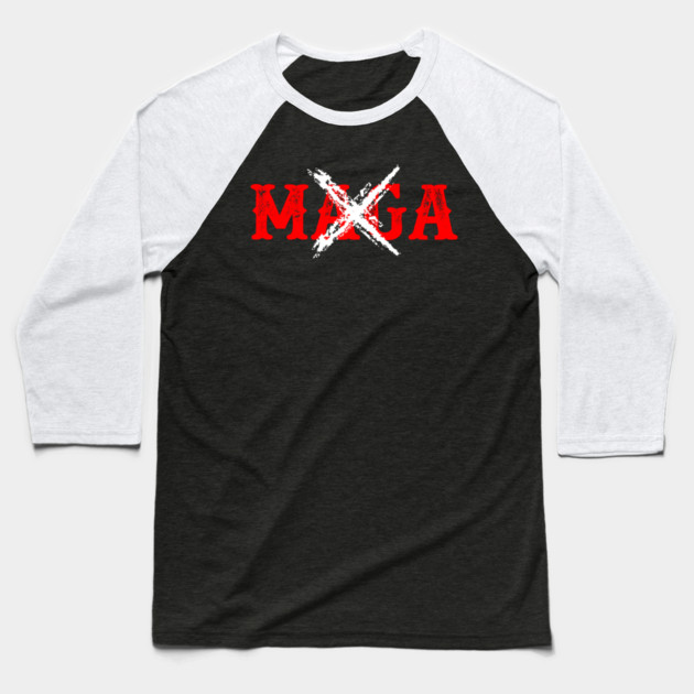No MAGA Baseball T-Shirt by Charles's Store 8