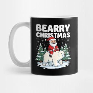 Bearry Christmas - Santa Riding a Polar Bear Mug
