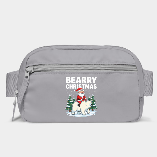Bearry Christmas - Santa Riding a Polar Bear by Creatifly Graphic Tees