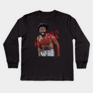 Childish Gambino: This IS America Kids Long Sleeve T-Shirt