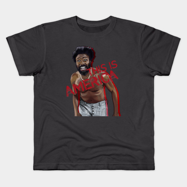 Childish Gambino: This IS America Kids T-Shirt by 51Deesigns