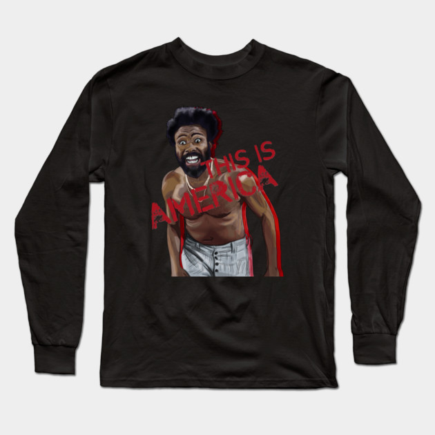 Childish Gambino: This IS America Long Sleeve T-Shirt by 51Deesigns
