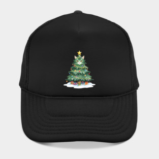 Christmas Tree Cat - Festive Feline Holiday Cheer Hat