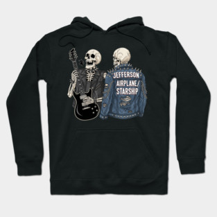 Jefferson Airplane Starship Skeletons Hoodie