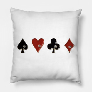 Gemstone Suits: The Lucky Card Collection Pillow
