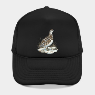 Winter Ptarmigan with Frosted Grasses Hat