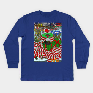 Happy Hellidays Wyrm Kids Long Sleeve T-Shirt