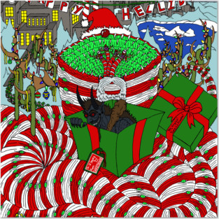 Happy Hellidays Wyrm Posters and Art