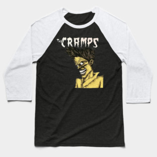 The Cramps Lux Interior Cartoon Baseball T-Shirt