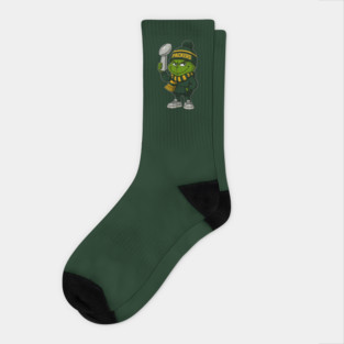Christmas Grinch Green bay packers Socks