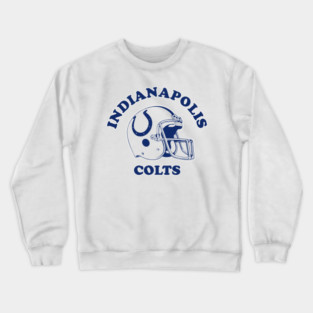 Indianapolis Colts Classic Helmet Tribute Crewneck Sweatshirt