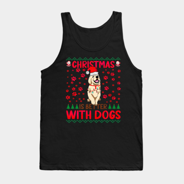 Christmas Is Better with Dogs Ugly Tank Top by yangho