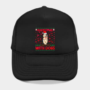 Christmas Is Better with Dogs Ugly Hat