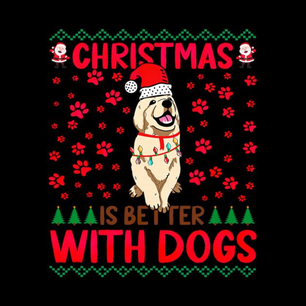 Christmas Is Better with Dogs Ugly by yangho