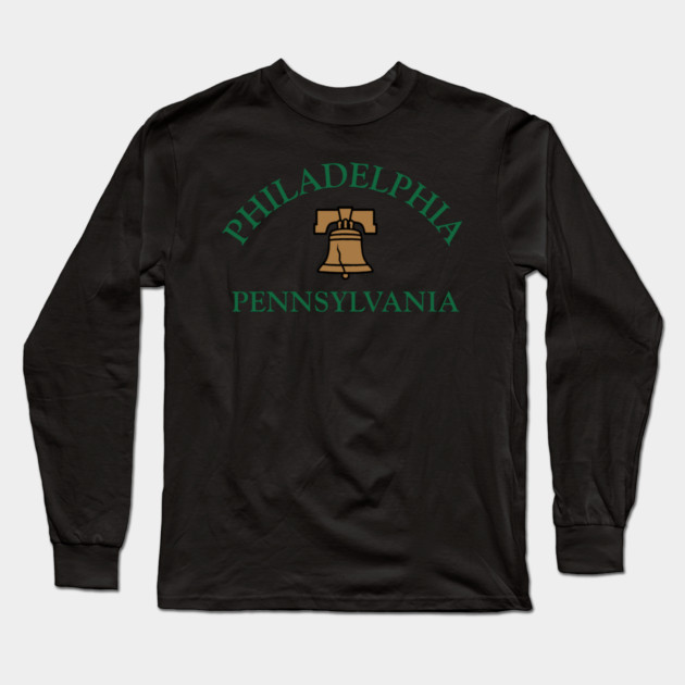 Philadelphia Liberty Bell Pennsylvania Long Sleeve T-Shirt by DonWillisJrArt
