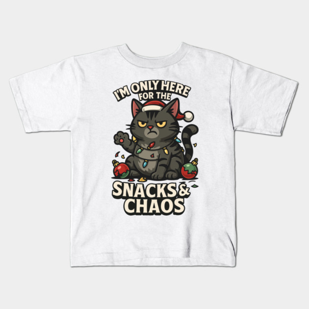I’m Only Here for the Snacks & Chaos Kids T-Shirt by Urbanprint