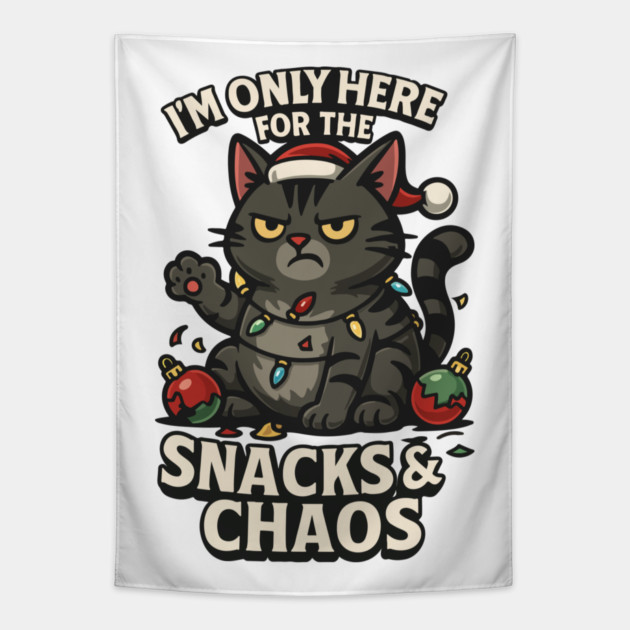 I’m Only Here for the Snacks & Chaos Tapestry by Urbanprint