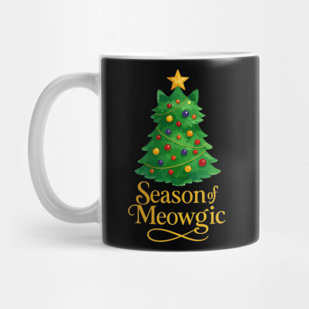 Season of Meowgic – Christmas Tree Cat – Funny Holiday Cat Lover by Urbanprint