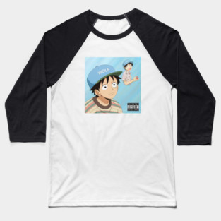 Luffy At wolf Album Cover Baseball T-Shirt