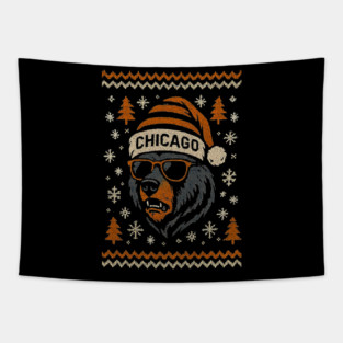 Chicago Football Mascot Ugly Tapestry