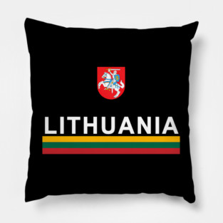 Lithuania Sports Lithuanian Flag Emblem Pillow