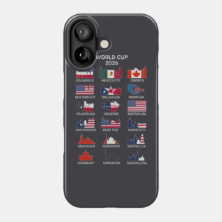 World Cup 2026 Host Cities Phone Case