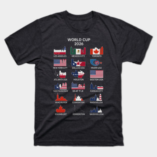 World Cup 2026 Host Cities T-Shirt