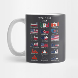 World Cup 2026 Host Cities Mug