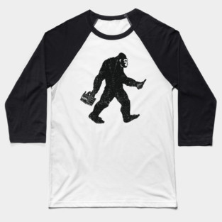 Bigfoot Beer Run Weekend Drinking Humor Baseball T-Shirt