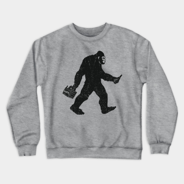Bigfoot Beer Run Weekend Drinking Humor Crewneck Sweatshirt by Anticorporati
