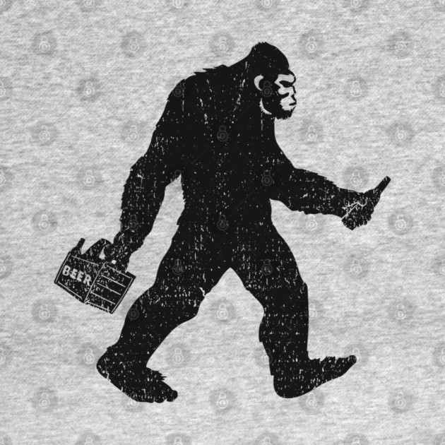 Bigfoot Beer Run Weekend Drinking Humor by Anticorporati