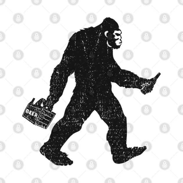 Bigfoot Beer Run Weekend Drinking Humor by Anticorporati
