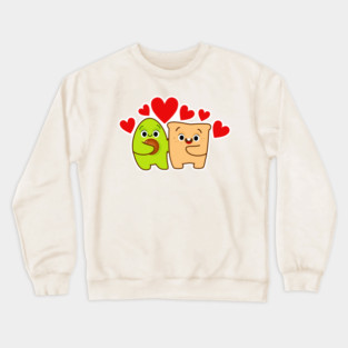 Cute Avocado Toast Love Crewneck Sweatshirt