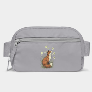 Vintage Red Fox with Floating Fireflies Bag
