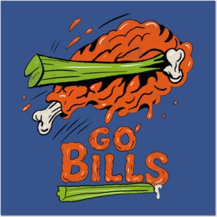 Buffalo Bills Chicken Wing Posters and Art