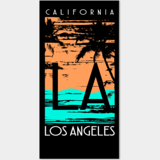 Vintage Los Angeles California Gift Posters and Art