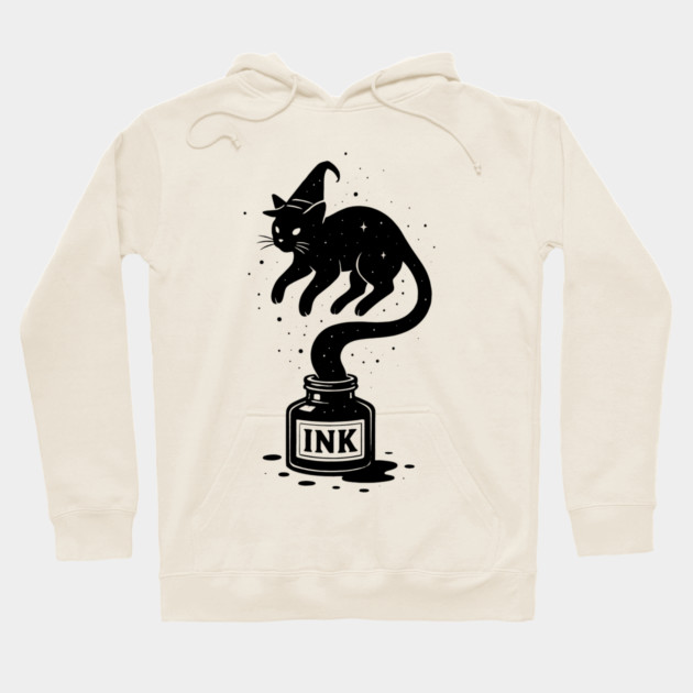 Funny Cat Wizard Hoodie by The WYLD Tribe