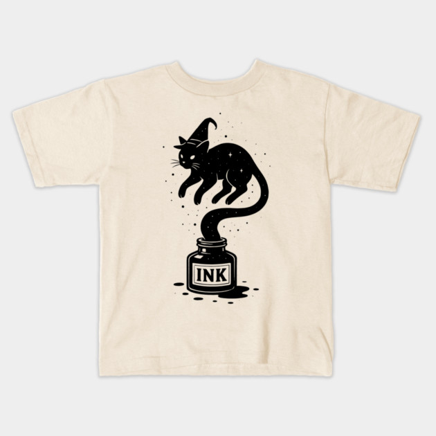 Funny Cat Wizard Kids T-Shirt by The WYLD Tribe