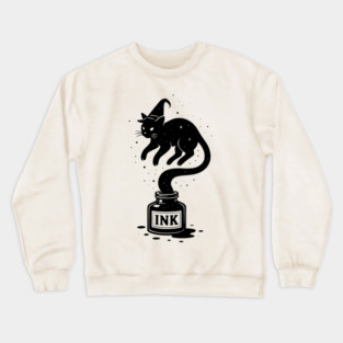 Funny Cat Wizard Crewneck Sweatshirt
