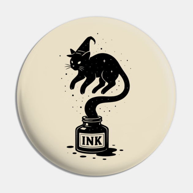 Funny Cat Wizard Pin by The WYLD Tribe