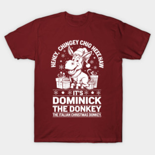 IT'S DOMINICK THE DONKEY WHITE OVERLAY T-Shirt