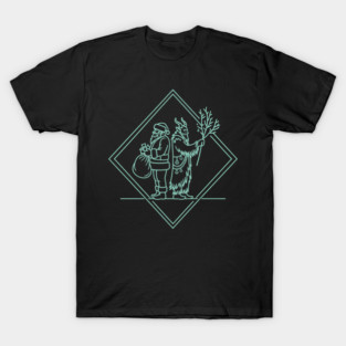Santa VS Krampus T-Shirt