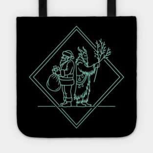 Santa VS Krampus Tote