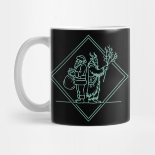 Santa VS Krampus Mug