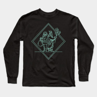 Santa VS Krampus Long Sleeve T-Shirt