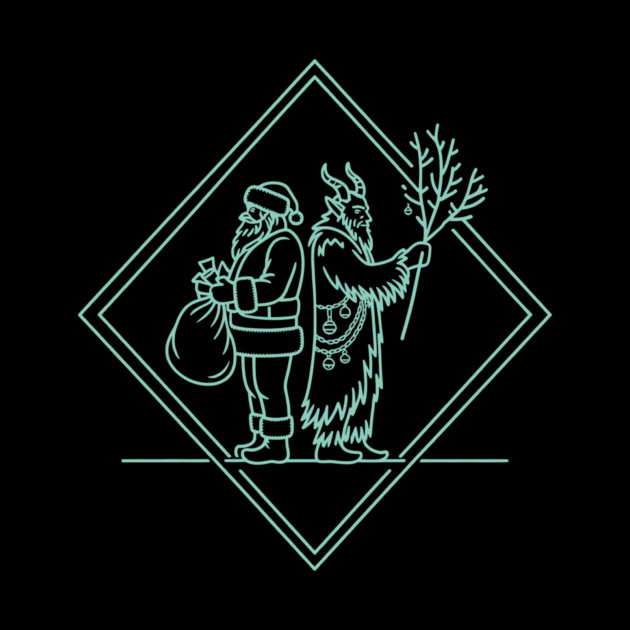 Santa VS Krampus by CreativeSage